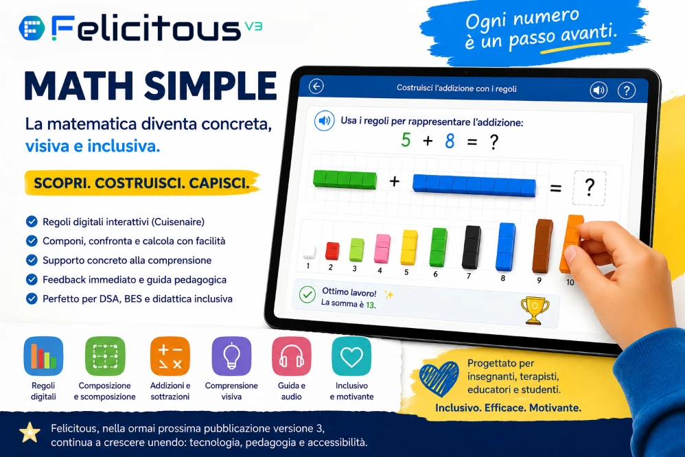 Felicitous Math Simple con regoli digitali